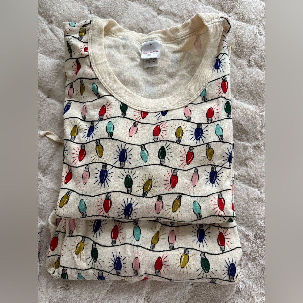 Woman's XL Hannah Andersson Bright Lights pajama set.